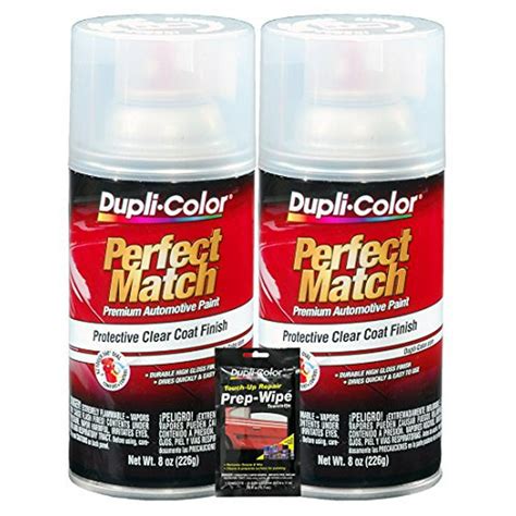 Dupli Color Clear Perfect Match Automotive Top Coat 8 Oz Bundles
