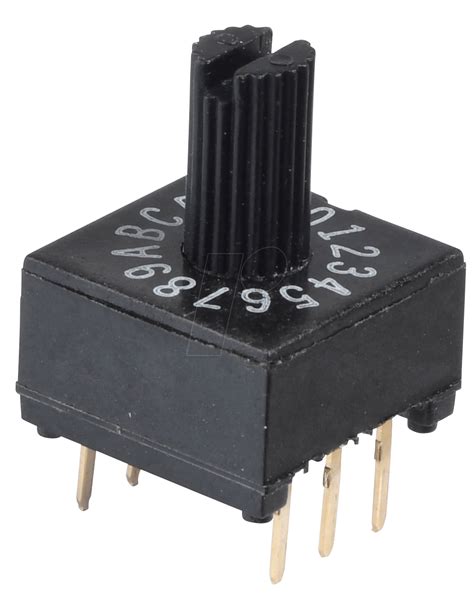 Kmr 16 Rotary Encoder Switch 16 Way With Vertical Axis At Reichelt