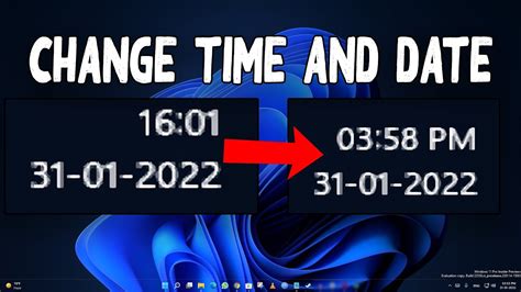 How To Change Time And Date Format In Windows 11 Youtube