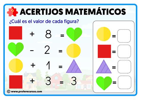 Acertijos De Matematicas Para Niños