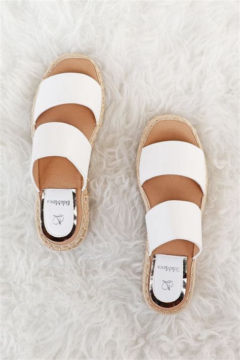 Available In White White Sandals Sandals Double Strap Sandals
