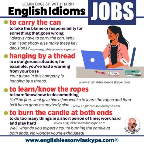 English Job Idioms Speak English With Harry 👴
