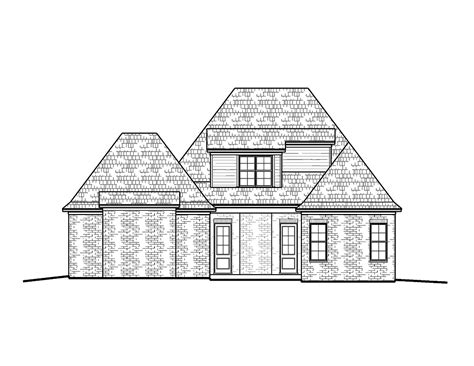 House plans by architect rick thompson. 4 Bedrm, 2246 Sq Ft French House Plan #197-1001