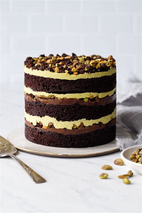 Chocolate Pistachio Naked Layer Cake Love And Olive Oil