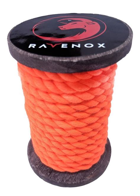 Neon Orange Twisted Cotton Rope By Ravenox Natual Super Soft Etsy