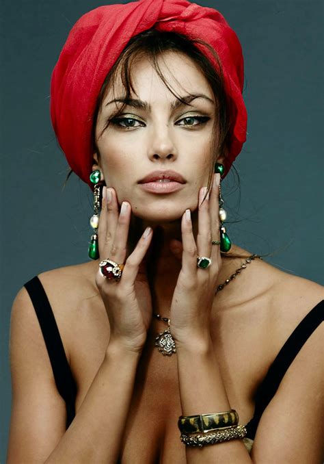 madalina ghenea wet look grecian goddess better half woman face turban lady in red makeup