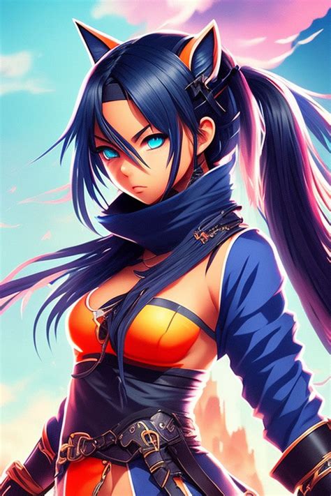 Anime Girl Ninja Clothes
