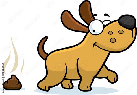 Cartoon Dog Poop Stock Vektorgrafik Adobe Stock