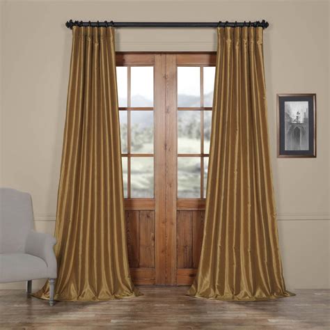 Exclusive Fabrics And Furnishings Semi Opaque Flax Gold Vintage Textured