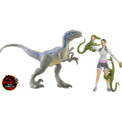 Jurassic World Camp Cretaceous Dino Scape Human Pack Yaz And Velociraptor