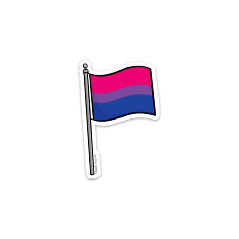 the bisexual pride flag sticker