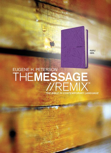 The Message Remix Bible Purple Imitation Leather Book Introductions