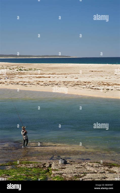Fisherman And Sand Bar At The Entrance New South Wales Australia New