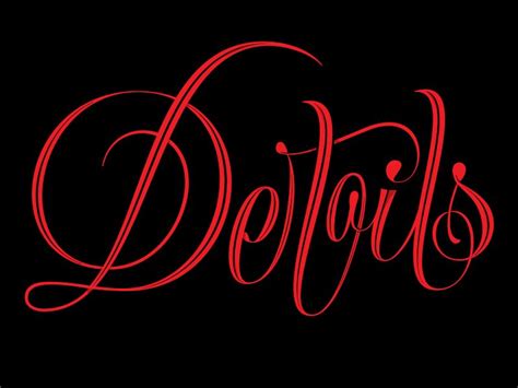 Devil In Details Lettering Fonts Design Font Art Baby Tattoos Word