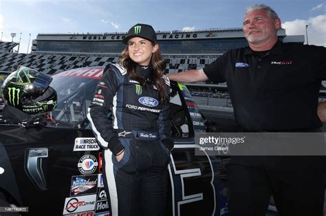 Hailie Deegan Driver Of The Ford Performance Ford And Crew Chief