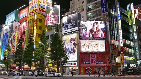 1080p Free Download Akihabara District Tokyo Japan Asia View Of