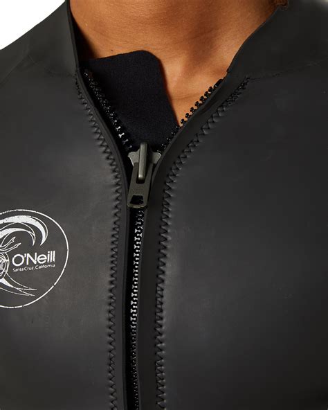 Oneill Original Zip Through Wetsuit Jacket Black Black Surfstitch