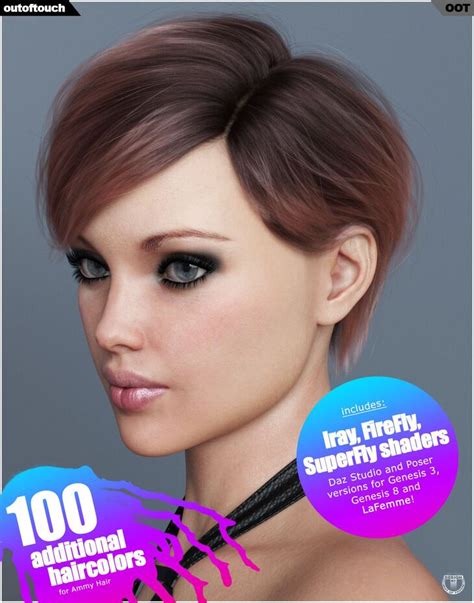 Ammy Hair Texture Xpansion For Genesis 3 And 8 And La Femme Render State
