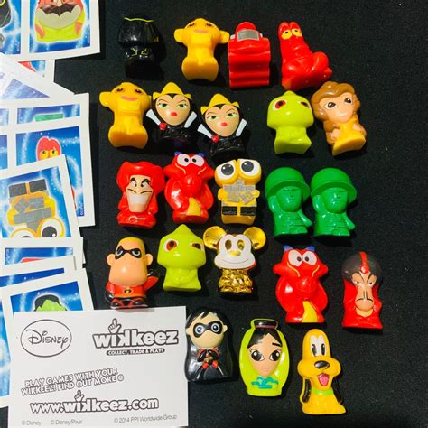 Disney Wikkeez 22pcs With Rare Gold Mickey Hobbies And Toys Toys