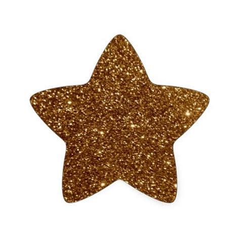 Gold Star Glitter Stickers โปสเตอร์กราฟิกดีไซน์