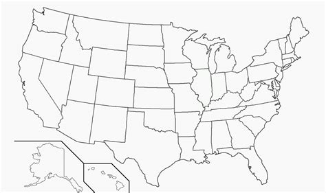 United States Blank Map Quiz Refrence Blank North America Map With