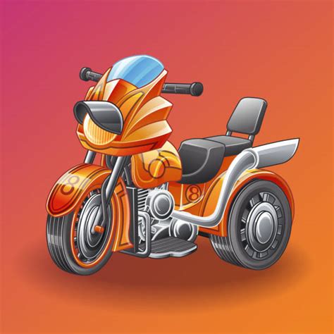 Trike Motorcycle Illustrations Illustrations Royalty Free Vector