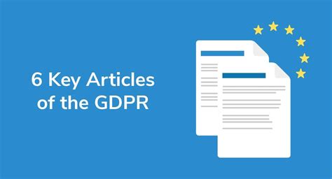 6 Key Articles Of The Gdpr Privacy Policies