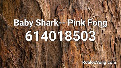 The Song Code For Baby Shark Roblox