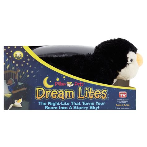 As Seen On Tv 65 Pillow Pets Dream Lites Playful Penguin Plush Toy