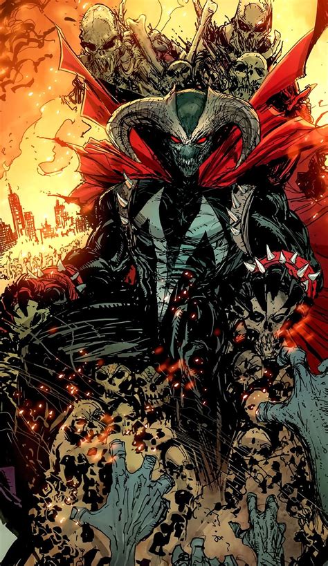 Omega Spawn On Throne Dibujos Marvel Personajes De Dc Comics Image