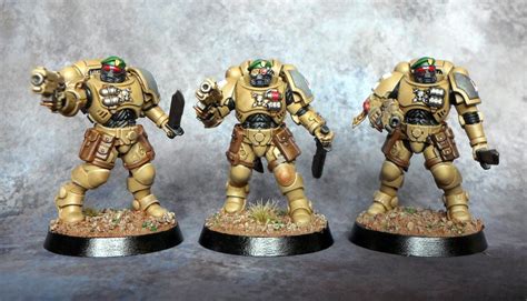 Royal Space Marines Bootnecks With Big Knives And Green Lids