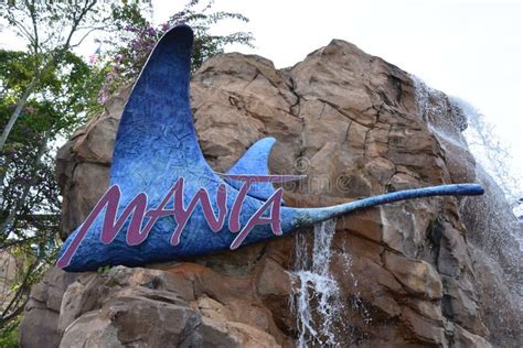 Manta Roller Coaster At Seaworld Orlando In Florida Editorial Stock