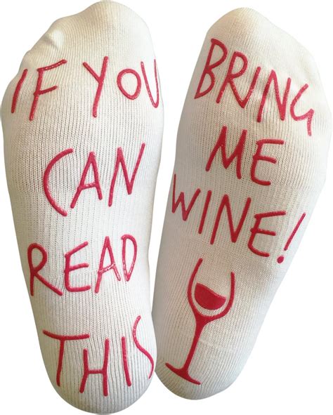 If You Can Read This Bring Me Wine Funny Socks For Wine Lover Who Has