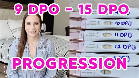 Pregnancy Test Line Progression 2021 9 Dpo 15 Dpo Youtube