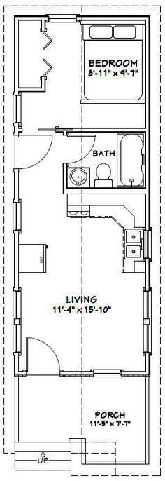 16x32 Tiny House 511 Sq Ft Pdf Floor Plan Model 1w Tiny