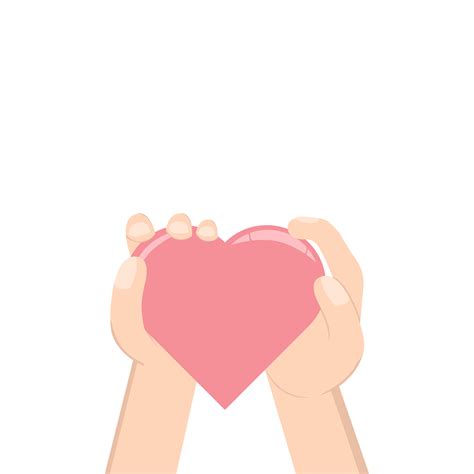 free hand holding heart love symbol humanity and charity using two hand 16726007 png with