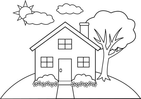 Childrens can play hide and seek,ring the bell, visiting friends. Related House Coloring Pages item-4202, House Coloring ...