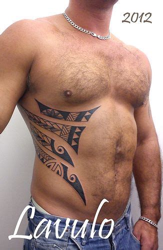 That is mostly because you can easily hide it whenever you want. tattoo-polynesian-ribs-stomach-tribal-kerry-lavulo | Rib ...