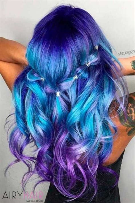 20 Blue And Pastel Blue Ombré Ideas For Hair Extensions Hair Color