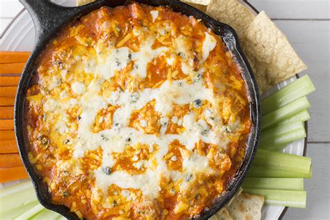 Blue cheese is traditional with buffalo wings, so if you love. Easy Layered Buffalo Chicken Dip Recipe | Boneless Chicken ...