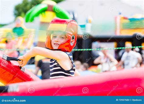 Kids Playing Fighting Stock Photo Image Of Dream Active 72937684
