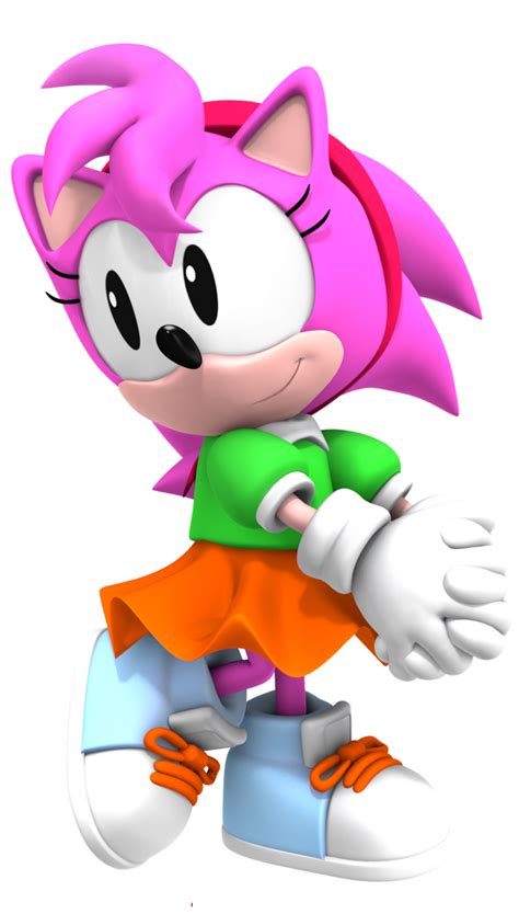 Classic Amy Rose 3d By Soniclist On Deviantart