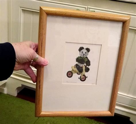 Vintage 1976 Framed And Signed Panda Bear Lithograph Le 63250 Etsy