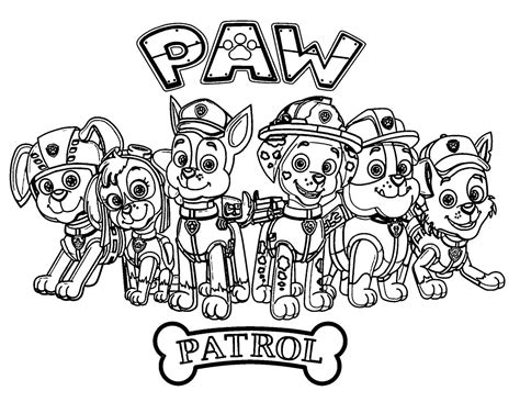 Paw Patrol Adult Sparky Maikoforev Coloring Page