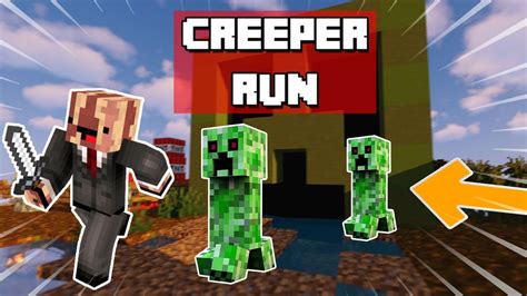 On Se Fait Poursuivre Par Des Creepers Minecraft Creeper Run Youtube