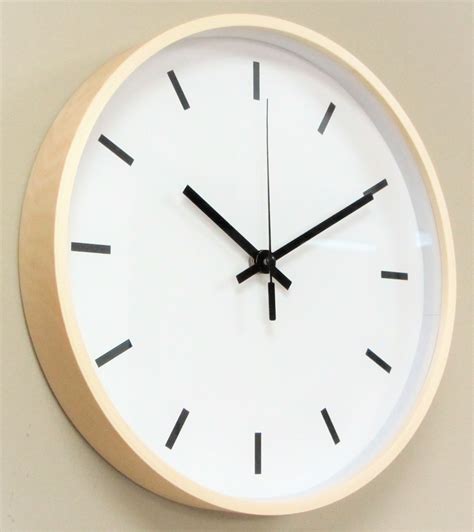 Bei vielen aktuellen wanduhren besteht das ziffernblatt aus metall. IMC Wanduhr Holz Uhr Büro Küche Wohnzimmer modern großes ...