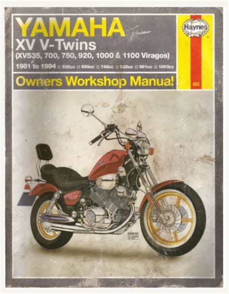 Yamaha Xv 535 700 750 920 1000 1100 Viragos 81 94 Service Manual