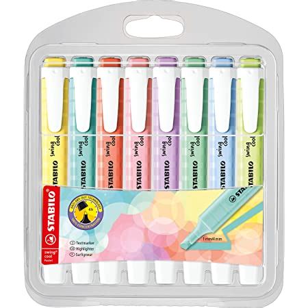 Highlighter Stabilo Swing Cool Pastel Pack Of Assorted Colours
