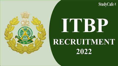 ITBP Sub Inspector Recruitment 2022 Check Qualification Age And Other