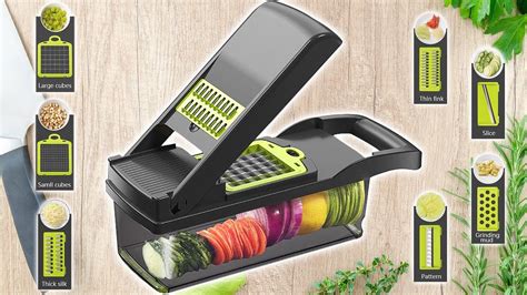 Multifunction Vegetable Cutter Slicer Chopper And Grater 12 In 1 Youtube